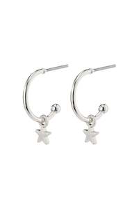 New: Ava Pi Hoops Silver Plated