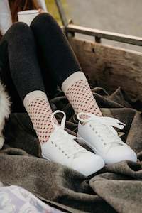 Socks: Merino Wool Crew Socks Chai