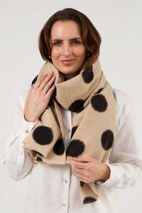 Scarves 1: Scarf Dotty Beige/Black