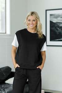 Alpine Sailor Tee Black with Black X