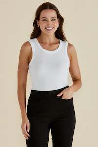 Francis Rib Tank White