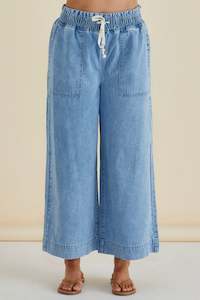Pants 1: Saffra Relax Leg Jean Medium Wash Blue Denim