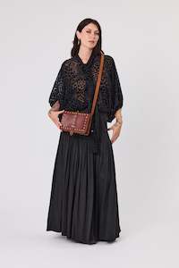 Bags 1: Rogue Studded Leather Bag Cognac