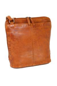 Baron Medium Leather Handbag Cognac