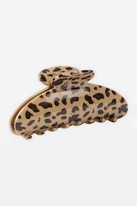 Hair Claw Oval Cheetah Print
