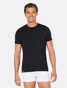 Underwear: Men's Crew Neck T-Shirt Black