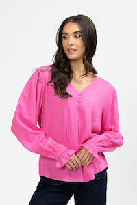 Valerie V Neck Top Ballet Pink