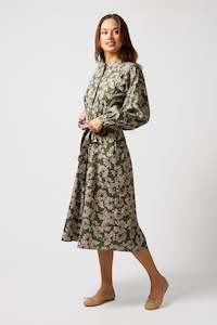 Josephine Dress Lilac Gerberas