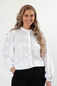 Stella Gemma Outlet: Greer Blouse White