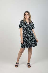 Seeking Lola: Positive Mini Dress Teal Crinkle - EXCLUSIVE TO MINT