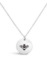 Stones Silver: Bee Disc Necklace
