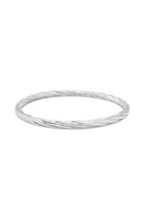 Sterling Silver Twist Bangle 4x65mm
