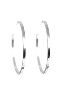 Steel Hoops Silver