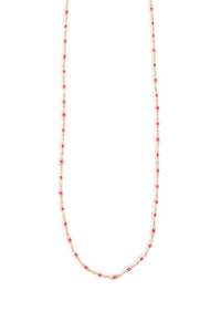 A C Oslo: Short Chain Fuchsia Enamel Necklace