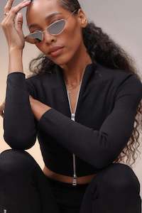 Aster Gold Brown Mirror Sunnies