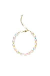 Rare Rabbit Accessories: Pearl Pop Short Vermeil Bracelet