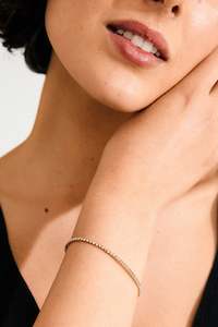 Pilgram Jewellery: Arash Crystal Bracelet Gold-Plated