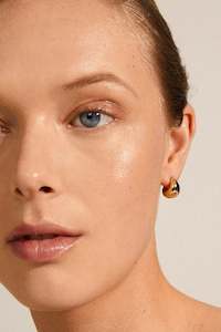 Alexane Chunky Mini Hoop Earrings Gold-Plated