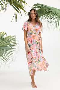 Tropics Wrap Dress Sardinia Summer