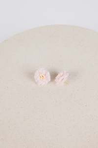 Dhalia Earrings White Pink