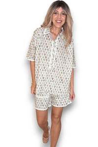 Tees: Ivory Wallflower 2pcs Set