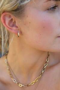 All Clothing: Pure Steel Earring Diamante Sleeper