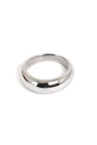 All Clothing: Pure Steel Ring Chunky Silver