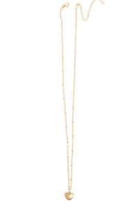 Jewellery 1: Short Chain With Heart Steel Gold