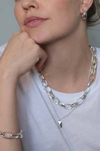 A C Oslo: Strong Link Chain Silver