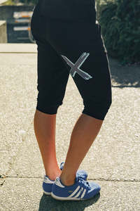 3/4 Apartment Pants Black With Marine Blue Shadow X