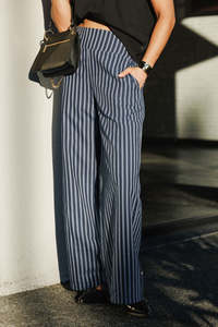 Sawyer Pants Navy Stripes