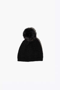 Hair Accessories Hats: Mini Aiden Beanie Black