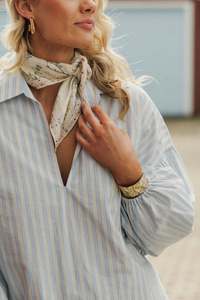 Stevie Shirt Powder Blue Stripes