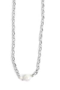 A C Oslo: Short Necklace With Two Pearls