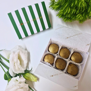Birthday Click On Image: Salted Caramel Bonbon Truffles Handmade by Honest Chocolat - 6 Pieces