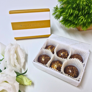 Birthday Click On Image: Espresso Martini Bonbon Truffles Handmade by Honest Chocolat - 6 Pieces
