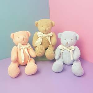 Soft Toys Click On Image: Large Crocheted Cotton Teddy Bear