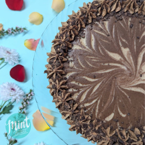 Fathers Day 2020 Thank Dad With A Memorable Mont Floral Gift: Organic Raw Cake - 2 flavours available (WHANGAREI DELIVERY ONLY)