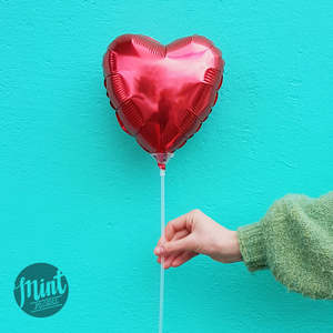Balloons Celebrate The Occasion: Red Heart Balloon - Plain