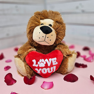Soft Toys Click On Image: 'Love you' Lion