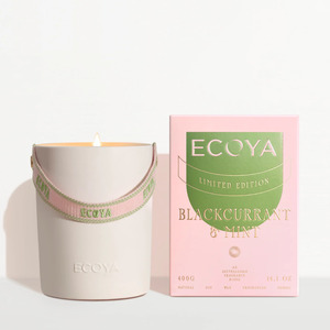 Ecoya High Summer| Blackcurrant & Mint Ceramic Candle