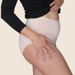 Period Care: Black & Nude High Waist Underwear | Regular to Heavy Protection