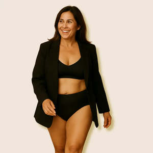 Seamless High Cut Leakproof Underwear | Bladder Leak & Period | 40ml Absorbency