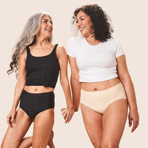 Seamless Midi Leakproof Underwear for Bladder Leaks and Period | Invisible, No Bulk