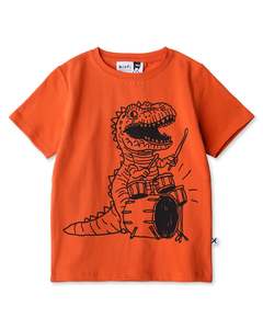 Summer 2526 Boys Tees: Minti Dino Drummer Tee