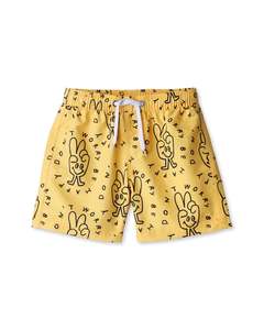 Summer 2526 Boys Swim: Minti Happy Peace Hand Boardies
