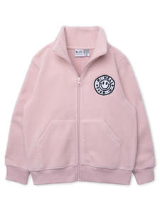 Girls Zip Ups: Minti Happy Teddy Zip Up