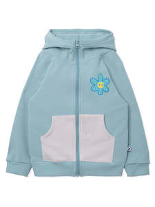 Girls Zip Ups: Minti Sleepy Flower Furry Zip Up