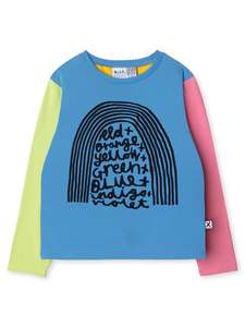 Winter 2026 Girls Tees: Minti Rainbow Colours Tee