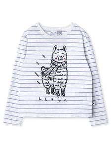 Winter 2026 Girls Tees: Minti Rolling Llama Tee